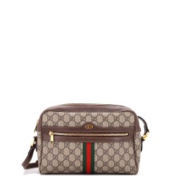 Ophidia Shoulder Bag GG Coated Canvas Small