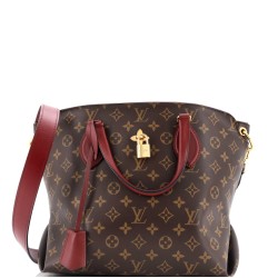 Flower Zipped Tote Monogram Canvas MM