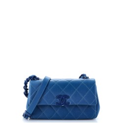 My Everything Flap Bag Quilted Caviar Small