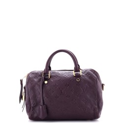 Speedy Bandouliere Bag Monogram Empreinte Leather 25