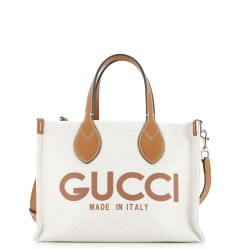 Logo Shopper Tote Printed Canvas Small