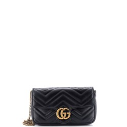GG Marmont Wallet on Chain Matelasse Leather Mini