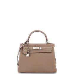 Kelly Handbag Grey Togo with Palladium Hardware 28