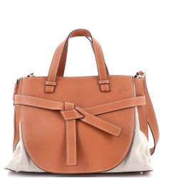 Gate Tote Leather and Canvas Medium