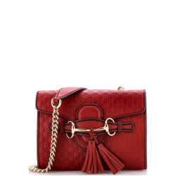 Emily Chain Flap Bag Microguccissima Leather Mini