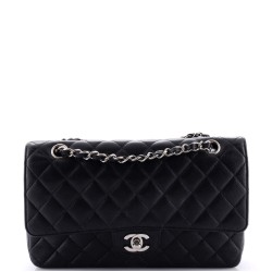 Classic Double Flap Bag Quilted Caviar Medium