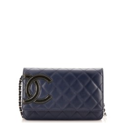 Cambon Wallet on Chain Quilted Leather
