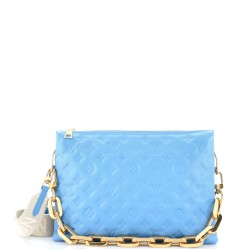Coussin Bag Monogram Embossed Lambskin MM