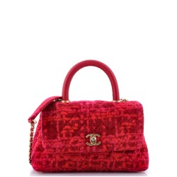 Coco Top Handle Bag Quilted Tweed Mini