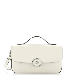 Petite GG Flap Shoulder Bag Leather Small