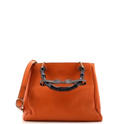 Bamboo Shopper Tote Leather Small
