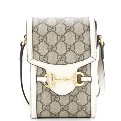 Horsebit 1955 Crossbody Bag GG Coated Canvas with Leather Mini