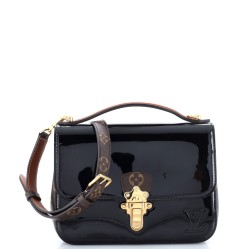 Cherrywood Handbag Vernis with Monogram Canvas BB
