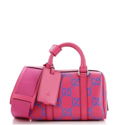 Duffle Bag GG Embossed Perforated Leather Mini
