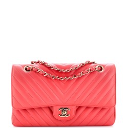 Classic Double Flap Bag Chevron Calfskin Medium