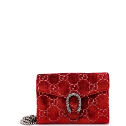 Dionysus Chain Wallet GG Velvet Small