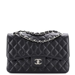 Classic Double Flap Bag Quilted Caviar Jumbo