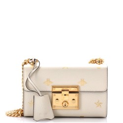 Padlock Shoulder Bag Printed Leather Small