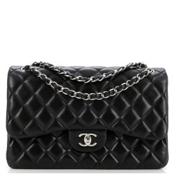 Classic Double Flap Bag Quilted Lambskin Jumbo