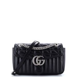 GG Marmont Flap Bag Mixed Matelasse Leather Small
