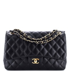 Classic Double Flap Bag Quilted Lambskin Jumbo