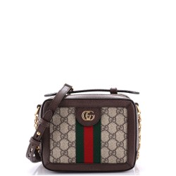 Ophidia Zip Around Camera Bag GG Coated Canvas Mini