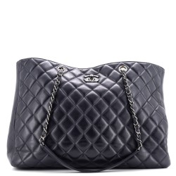 Classic CC Shopping Tote Quilted Calfskin Large