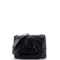 Niki Chain Flap Bag Matelasse Chevron Leather Baby