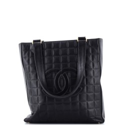 Chocolate Bar CC Tote Quilted Leather Small