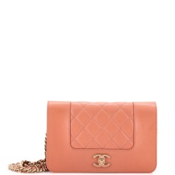 Mademoiselle Vintage Wallet on Chain Quilted Sheepskin