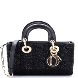 Lady D-Joy Bag Beaded Embroidered Satin Small