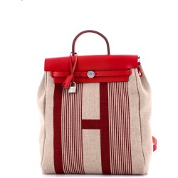 Herbag A Dos Zip Backpack H Vibration Toile and Leather