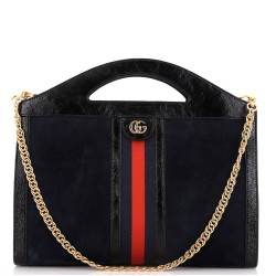Ophidia Cut Out Handle Bag Suede Medium