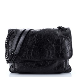 Niki Chain Flap Bag Matelasse Chevron Leather Medium