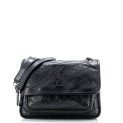 Niki Chain Flap Bag Matelasse Chevron Leather Baby