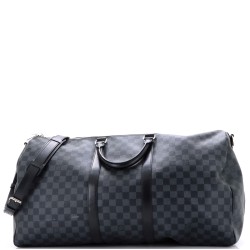 Keepall Bandouliere Bag Damier Graphite 55