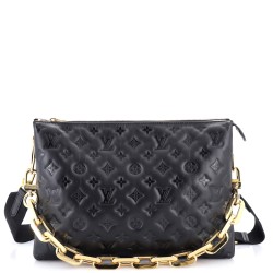 Coussin Bag Monogram Embossed Lambskin MM