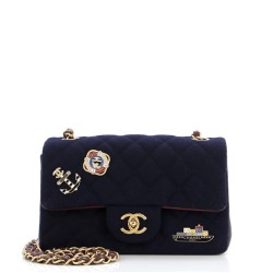 Paris-Hamburg Charms Classic Single Flap Bag Quilted Wool and Lambskin Mini