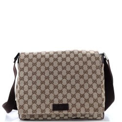 Flap Messenger Bag GG Canvas Medium