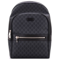 Front Zip Pocket Backpack GG Coated Canvas Medium