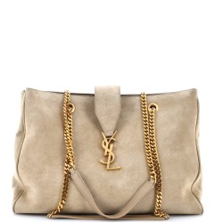 Classic Monogram Shopper Suede Large