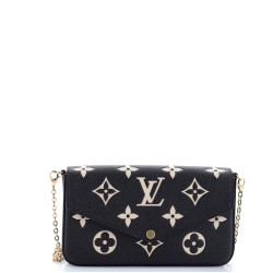 Felicie Pochette Bicolor Monogram Empreinte Giant
