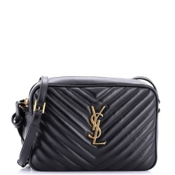 Lou Camera Bag Matelasse Chevron Leather Small