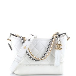 Gabrielle Hobo Quilted Goatskin and Patent Small