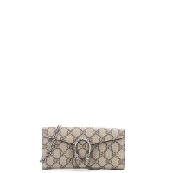 Dionysus Chain Wallet GG Coated Canvas Long