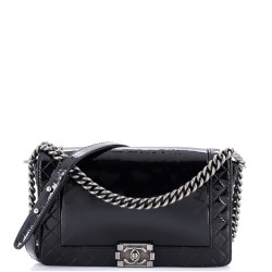 Reverso Boy Flap Bag Patent New Medium