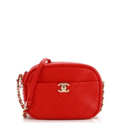 Casual Trip Camera Case Quilted Goatskin Small
