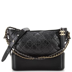 Gabrielle Hobo Quilted Aged Calfskin Medium