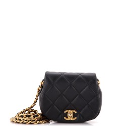 Coco Mail Clutch with Chain Quilted Calfskin Mini