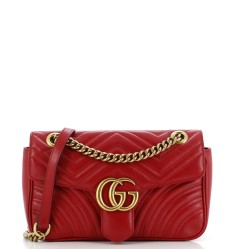 GG Marmont Flap Bag Matelasse Leather Small